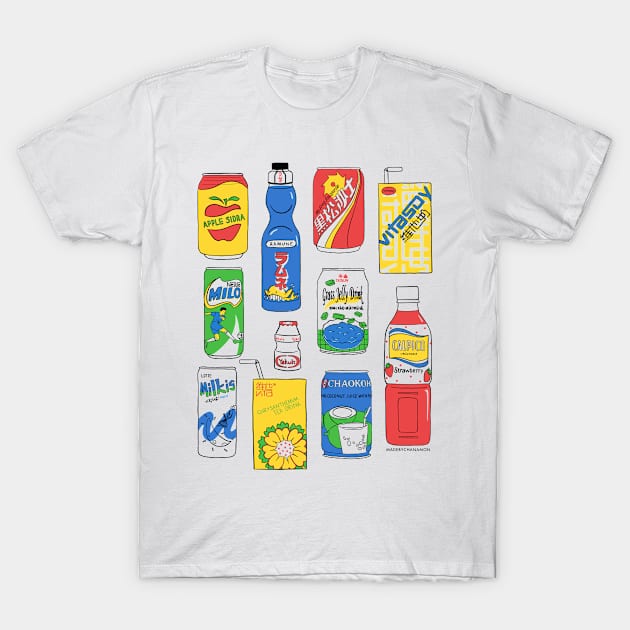 Asian Drinks T-Shirt by Made by Chanamon